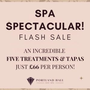 6/6 FLASH SALE! 5 TREATMENTS & TAPAS £66