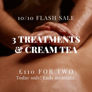 FLASH SALE! 3 Treatments and Cream Tea
